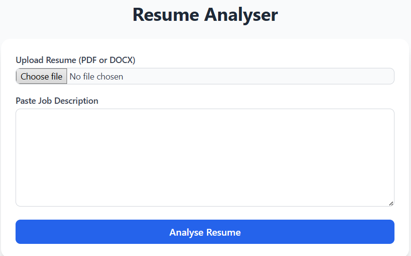 Resume Analyser preview